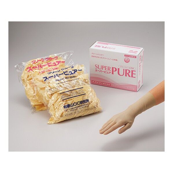 スーパーピュアラテックス クリーンパック 500双入 S 6-906-33 1