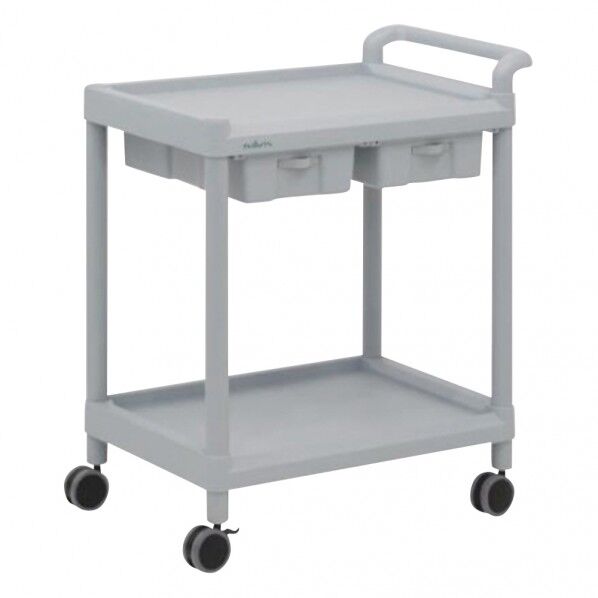 モバイルストレージカート 2段 705×447×828 7-1085-01 1