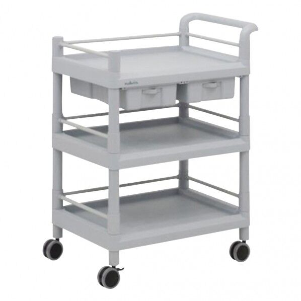 モバイルストレージカート 3段(枠付) 705×447×920 7-1085-04 1