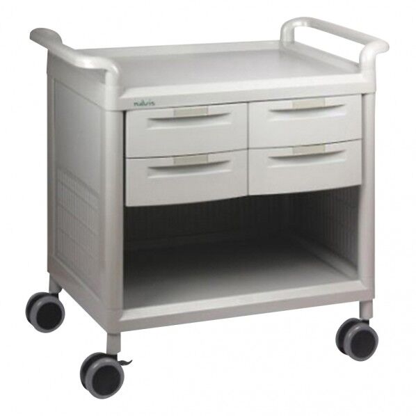 モバイルストアーカート 浅型4個 7-1087-01 1