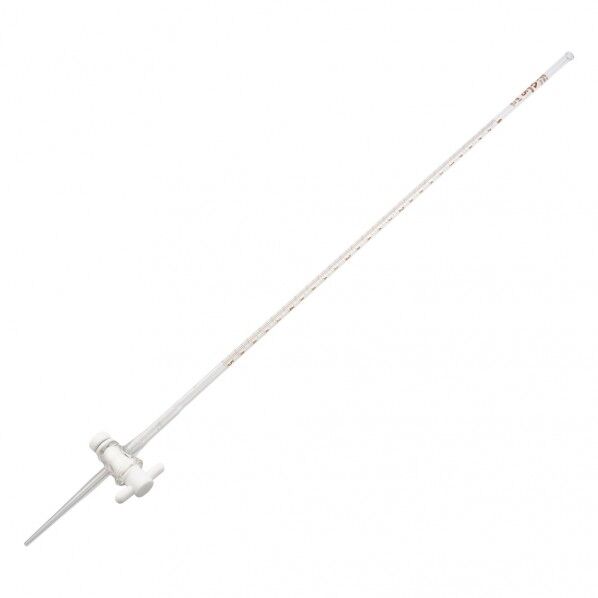 活栓付ビュレット硬質ガラス製 白 5ml 6-253-01 1本