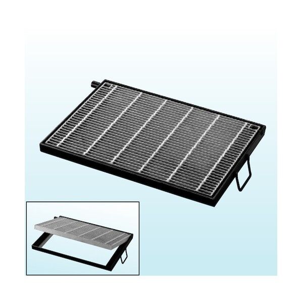 ※法人専用品※淀川製鋼所 細目ますぶた(110°開閉型) ノンスリップグレーチング 7KM36h50．T25 7KM36H50.T25 1枚