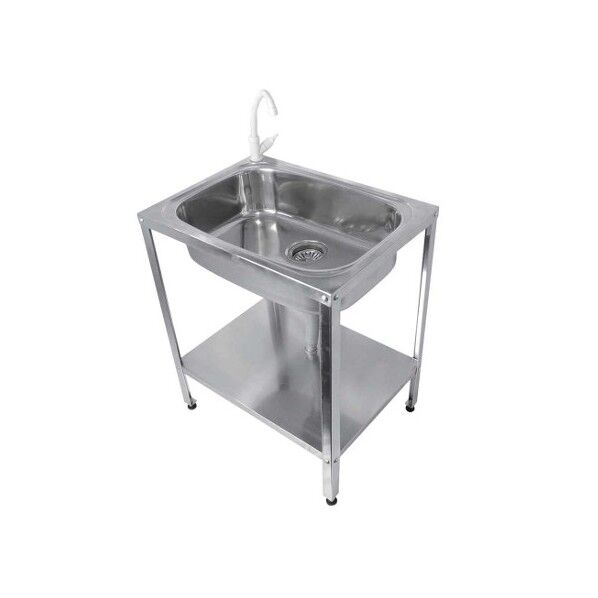 ステンレス簡易流し台 蛇口付 ASN-601 288500 63-7220-51 1個