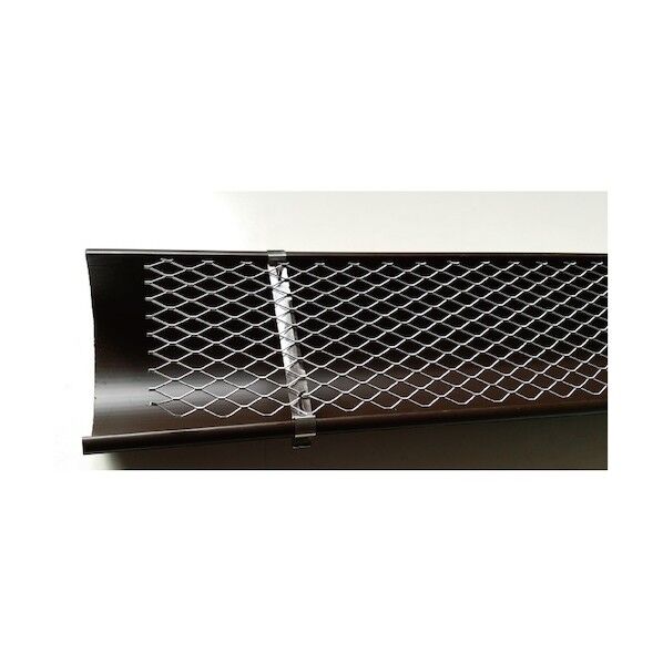 φ100丸樋用枯葉、落葉、ゴミ防止金具 アルマイト・生地 84x1000mm 45060 5セット