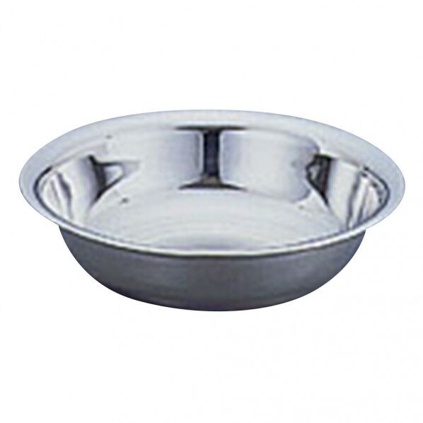 洗面器 浅型 ステンレス製 3L 5-196-01 1個