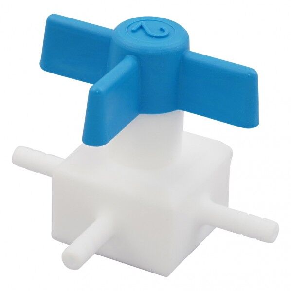 フッ素樹脂製三方コック