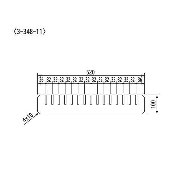 トートボックス 仕切板ヨコ 3-348-11 1枚