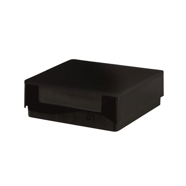 ストレージボックス HS120041 黒・遮光 130×130×47mm 81本収納 3-5987-03 1