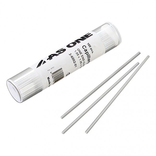 融点測定用毛細管 一端封じ 100本入 100mm 3-6002-01 1