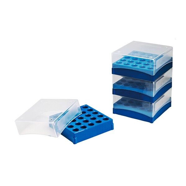 フリーザーボックス(5ml用) F18852-0017 133×133×51mm 25本収納 4個入 3-6197-01 1