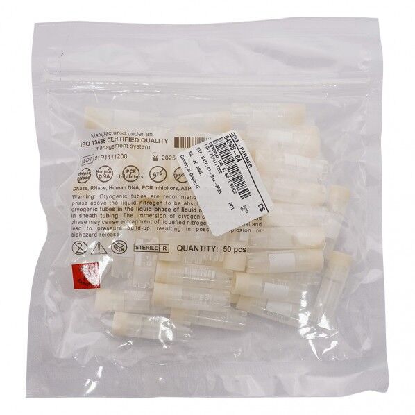 クライオバイアル CRY11S 内ねじキャップ 1ml 自立式 3-6378-01 1