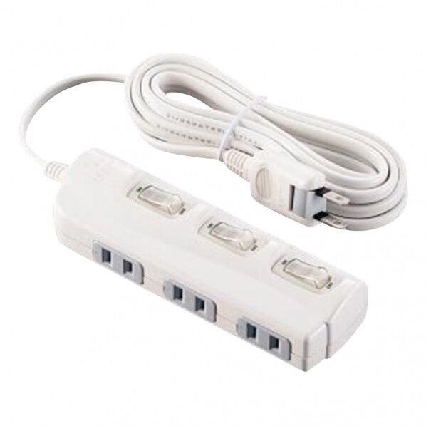 OAタップ コンセント3個口 コード3m 3-4931-01 1点