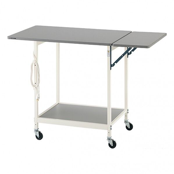 ニューラボベンチ(ホワイトカラー) 1200×600×800 補助天板付き 3-6667-01 1