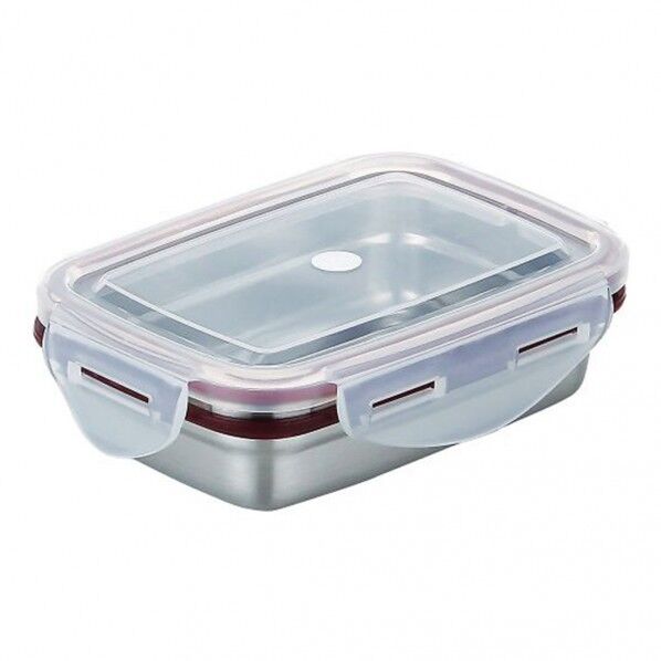 ステンレス角型容器(ロックタイプ) No.3 350mL 3-8850-01 1個