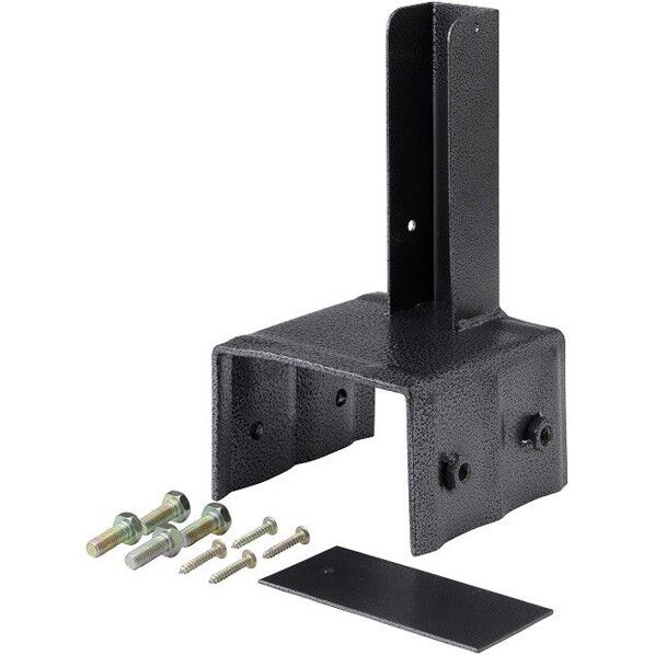 ラティス固定金具 ブロック用 10cm シルバー(ハンマートーン) 10cm 1個