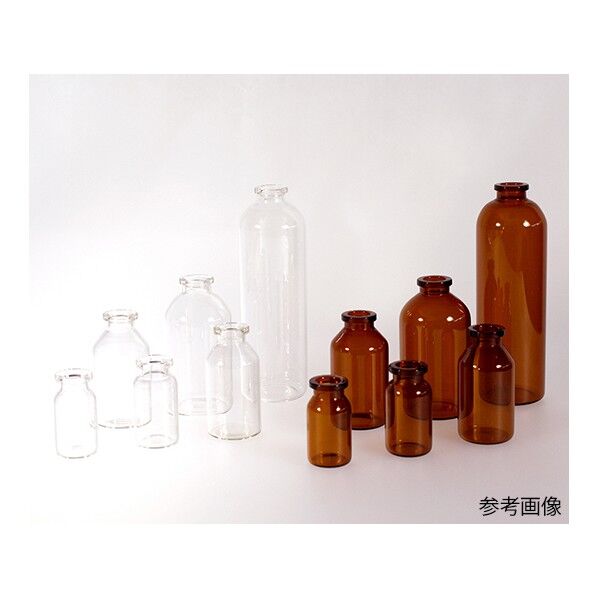 ステリバイアル ゴム栓キャップ付 透明 5ml 4-4009-01 10本