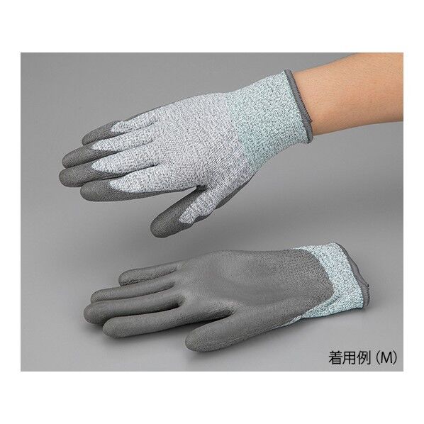 アズツール耐切創手袋(レベル3･コート有) 緑 M 4-3078-03 1双