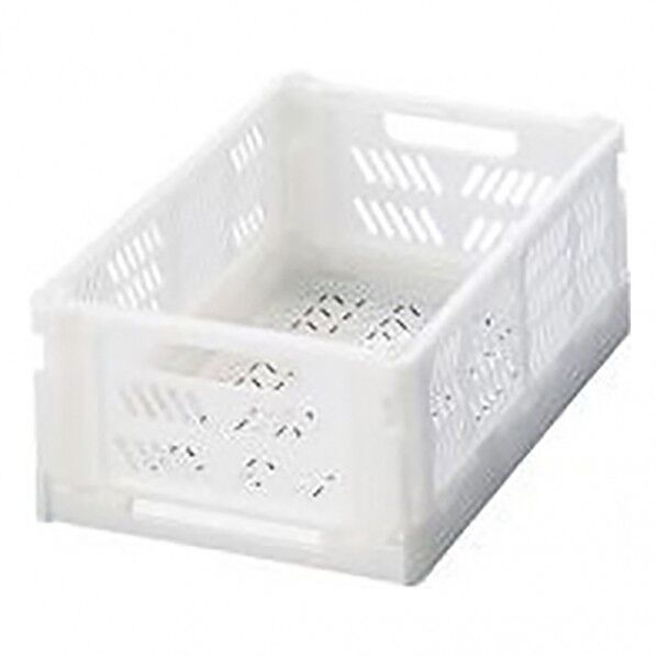 折りたたみコンテナ(コンパクト) PC-SWH ホワイト 4-760-01 1個