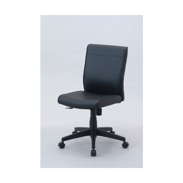 ワークレザーチェア ブラック