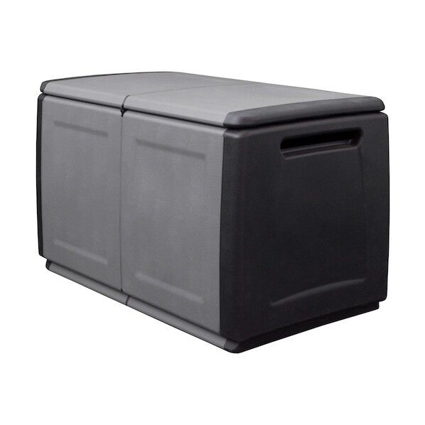 樹脂製ストッカー CUBE 2連 TAN-7006-96 1個