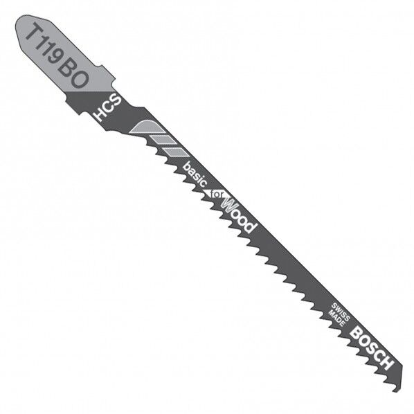 ボッシュ ジグソーブレード 炭素工具鋼 木工 曲線切り用 T-119BO T-119B0 5枚