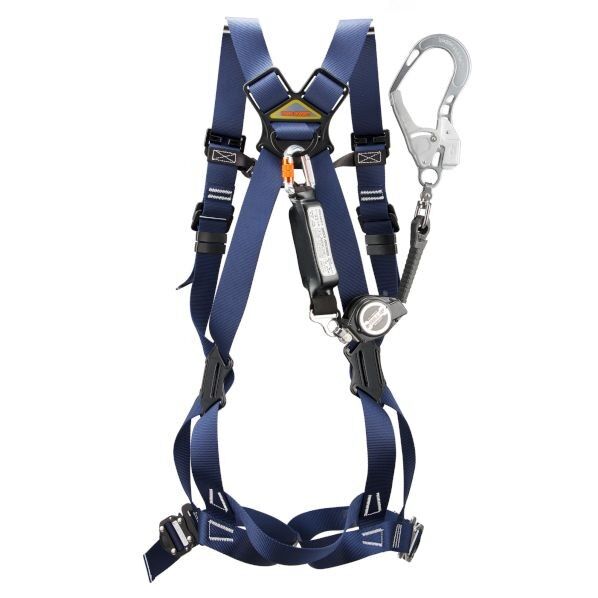 TOYO SAFETY カルハーネスDX 巻取式ランヤード L FGH-26L-NY 1個...
