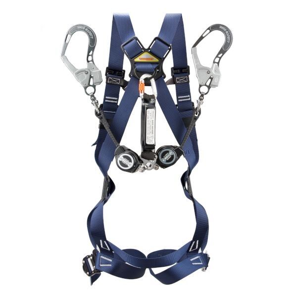 TOYO SAFETY カルハーネスDX 巻取式Wランヤード M FGH-26WM-NY 1個...