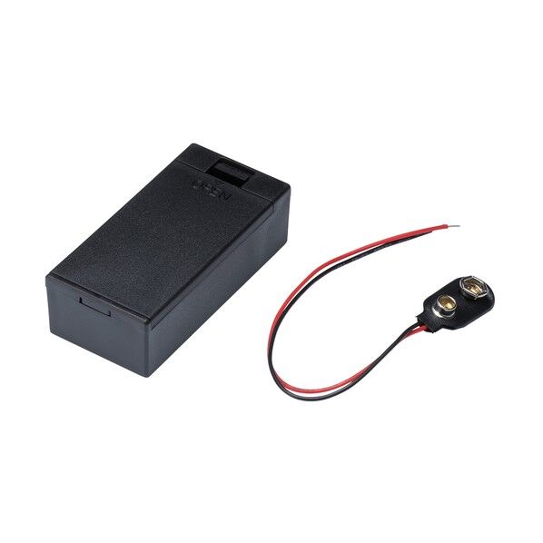 タカチ 外付け電池ボックス(ブラック)006P×1 MD-006PB 1個