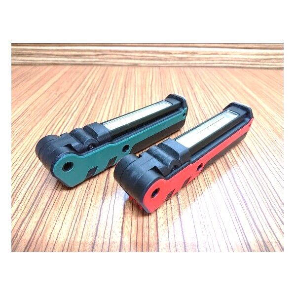 2折充電式LEDハイパワーワークライト HL70722A アカ 1点