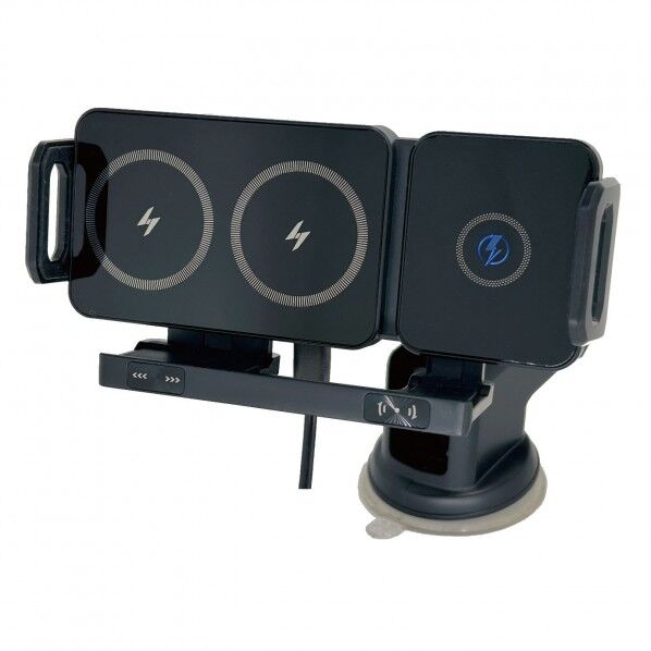 NBP 90度回転 自動開閉スマホホルダー 180×165×80mm 黒 9895013 20個...