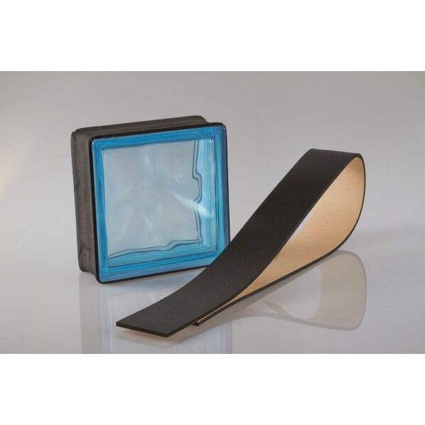 MarvelEX LUMINO GLASS ガラスブロック エキスパンション材(緩衝材) 1セット 5mm×75mm×1,000mm ブラック EX-05 5枚...