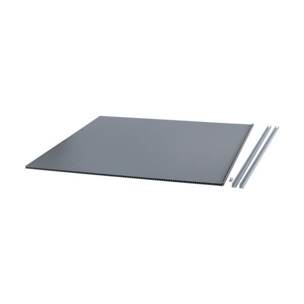 ※法人専用品※トラスコ(TRUSCO) スタックカーゴ3面パネルタイプ棚仕様用棚板セット グレー SCP3-FL 1S...