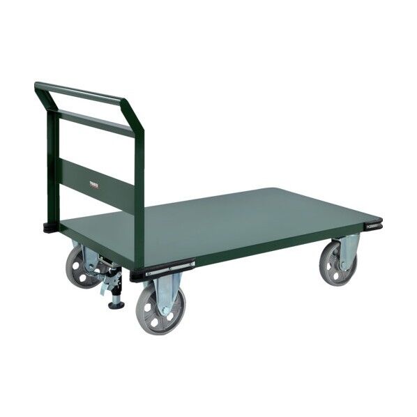 ※法人専用品※トラスコ(TRUSCO) 鋼鉄製運搬車 1200X750 アルティミットウレタンキャスター ストッパー付 PH-1AUSS 1台...