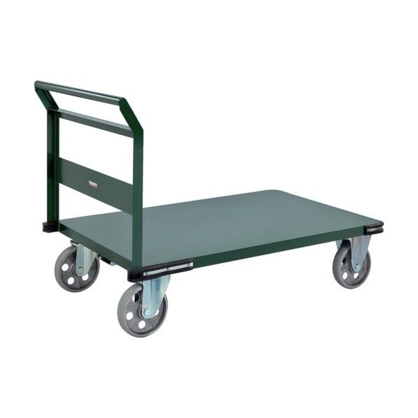 ※法人専用品※トラスコ(TRUSCO) 鋼鉄製運搬車 1200X750 ハンドル側自在タイプ アルティメットウレタンキャスター PH-1AUR 1台...