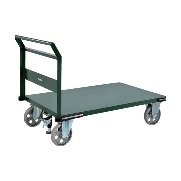 ※法人専用品※トラスコ(TRUSCO) 鋼鉄製運搬車 1200X750 ハンドル側自在タイプ アルティメットウレタンキャスター ストッパー付 PH-1AURSS 1台...