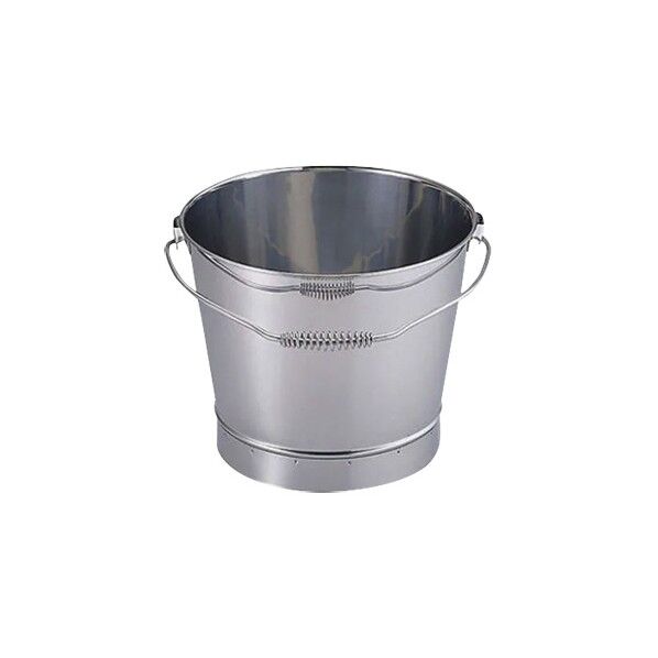 18-8溶接バケツ(バネ柄) 092245
