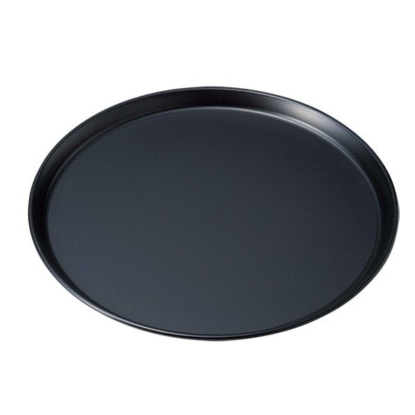 PPノンスリップ丸盆 ブラックNS 172303