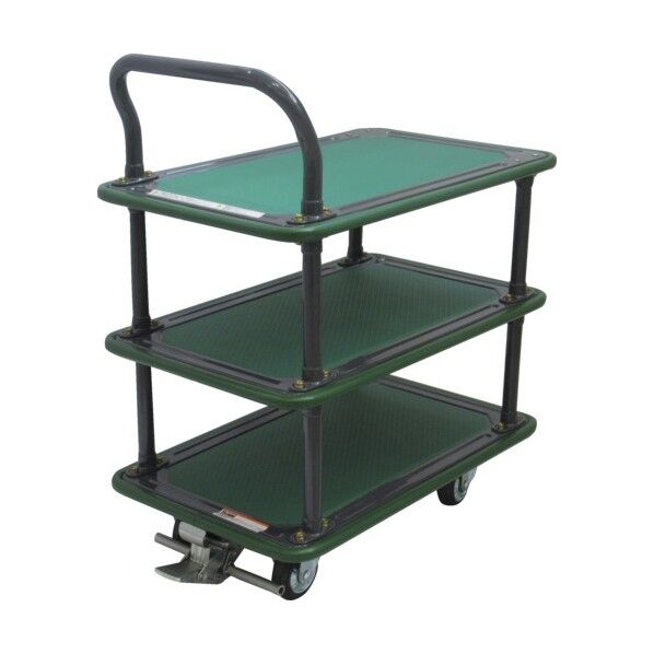 ※法人専用品※トラスコ(TRUSCO) ハイグレード運搬車 3段片袖型 740X460 ストッパー付 105SEBN 1台...