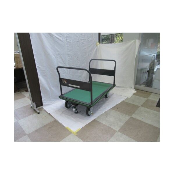 ※法人専用品※トラスコ(TRUSCO) ハイグレード運搬車 固定ハンドル 両袖型 1200X750 ストッパー付き 503SEBNA 1台...