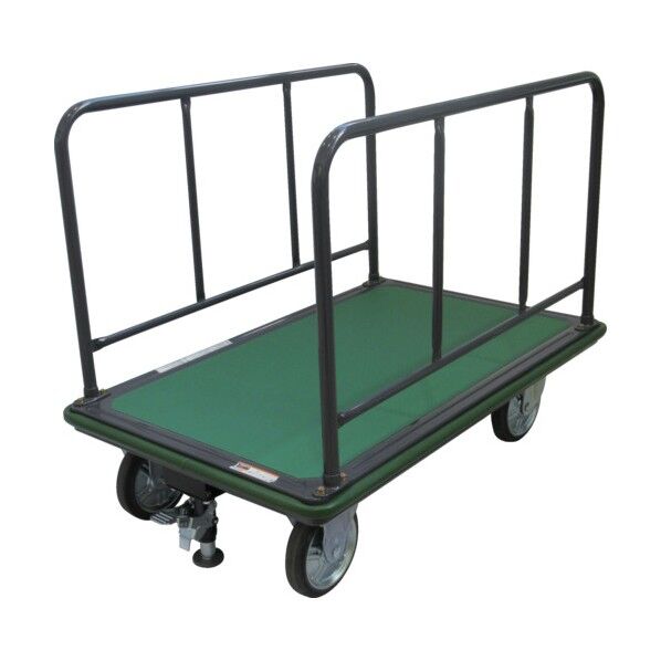 ※法人専用品※トラスコ(TRUSCO) ハイグレード運搬車 サイドハンドル型 1200X750 ストッパー付き 510SEBNA 1台...