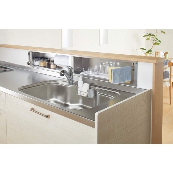 ※法人専用品※関東住設産業 ステンレス壁面収納(マグネット対応) 600mm CKP-0001 1台