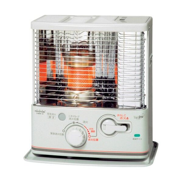 反射型石油ストーブ 電池レス手回し着火タイプ RS-G2424-W
