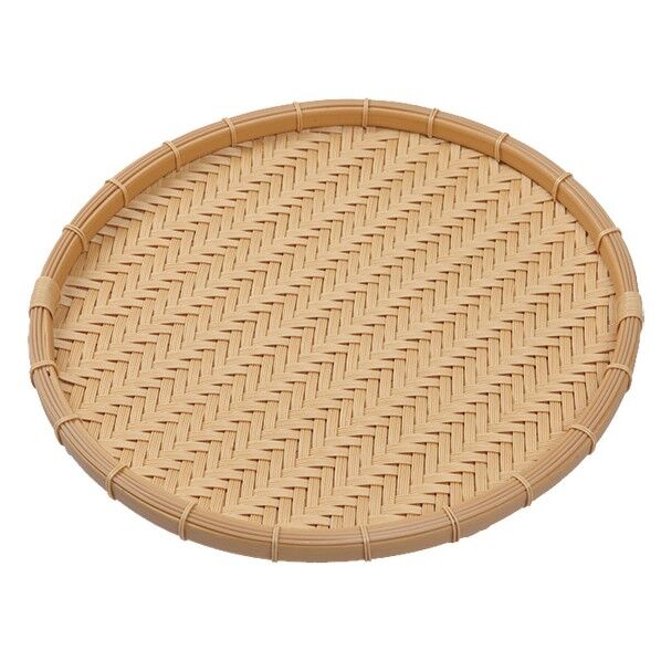 PPラタン竹タイプAJIRO丸型 浅ざる 603550