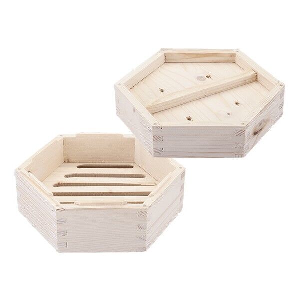 木製六角形セイロ 436396-01