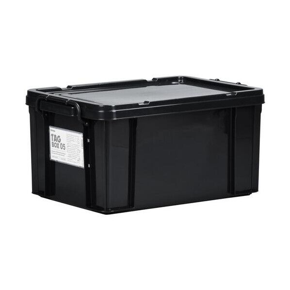 ※法人専用品※テラオカ 収納ケース タッグボックス 05B 黒 黒 36-1090-44 1箱...