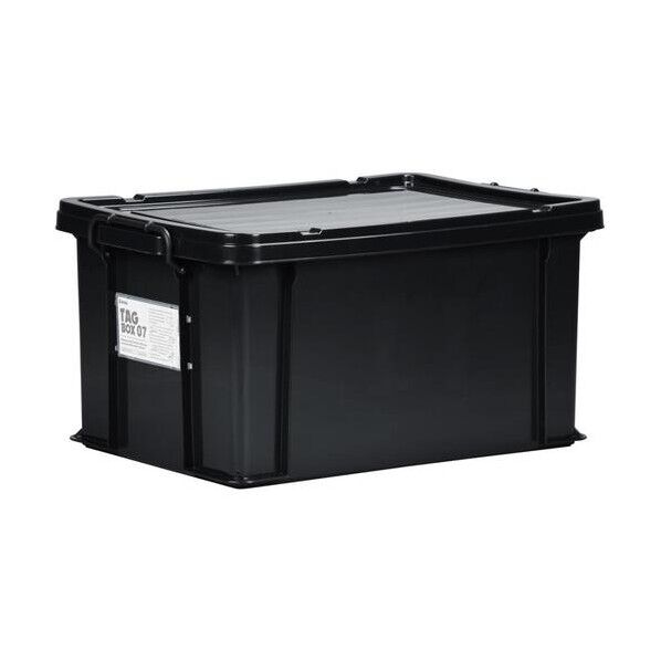※法人専用品※テラオカ 収納ケース タッグボックス 07B 黒 黒 36-1090-46 1箱...