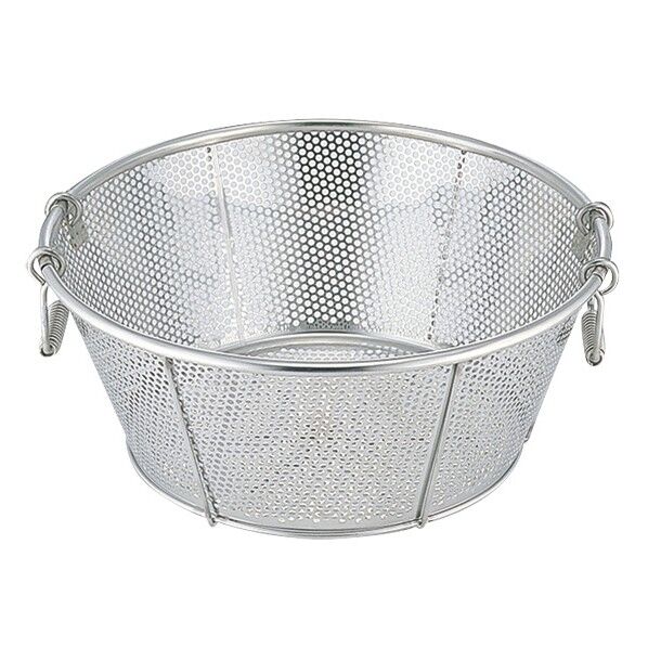 BK18-8パンチング浅型ざる 037270