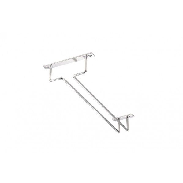 18-8グラスハンガー 1連 (レール内21x290mm) 外寸幅×全長×高さmm:125×310×H45 1点