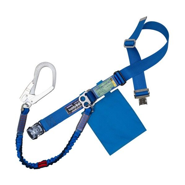 胴ベルト型墜落制止用器具(伸縮タイプ)ノビロン(BL) 青 LLサイズ ベルト幅50MM×1600MM 130KG対応型 ワンタッチバックル仕様