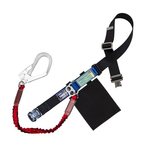 胴ベルト型墜落制止用器具(伸縮タイプ)ノビロン(RE) 黒 LLサイズ ベルト幅50MM×1600MM 130KG対応型 ワンタッチバックル仕様